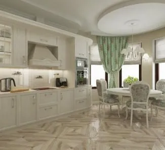 Design de bucătărie într-o casă privată în interiorul diferite aspecte (design + bucătărie mare într-o casă privată) Design de bucătărie într-o casă privată în interiorul diferitelor concedierile