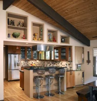 Design de bucătărie într-o casă privată în interiorul diferitelor aspecte (proiectare) Design de bucătărie într-o casă privată în interiorul diferitelor concedierile
