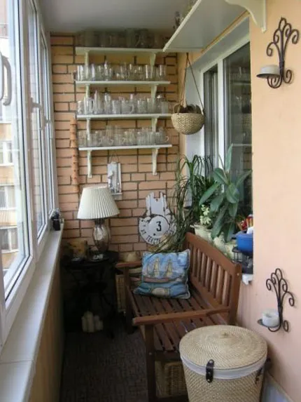 Proiectare logie - fotografie 50 idei pentru interiorul loggiei (foto) Proiectare logie - fotografie 50 idei pentru interiorul loggiei