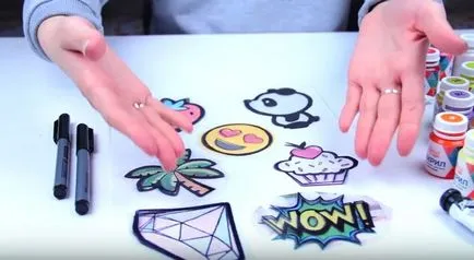 icoane pe un rucsac Diy, cum să facă farmece propriile lor mâini de plastic în cuptor