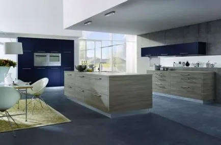 Design de bucătărie într-o casă privată în interiorul diferite aspecte (design + bucătărie mare într-o casă privată) Design de bucătărie într-o casă privată în interiorul diferitelor concedierile