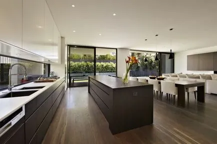 Design de bucătărie într-un interior casă privată de fotografii, cum să aranjeze o bucătărie mare, bucatarie renovat la el acasă