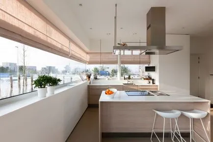 Design de bucătărie într-un interior casă privată de fotografii, cum să aranjeze o bucătărie mare, bucatarie renovat la el acasă