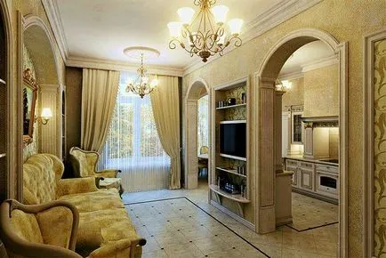 living de design cameră în stil clasic