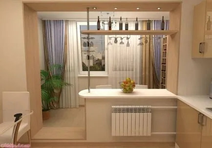 Proiectare logie - fotografie 50 idei pentru interiorul loggiei (foto) Proiectare logie - fotografie 50 idei pentru interiorul loggiei