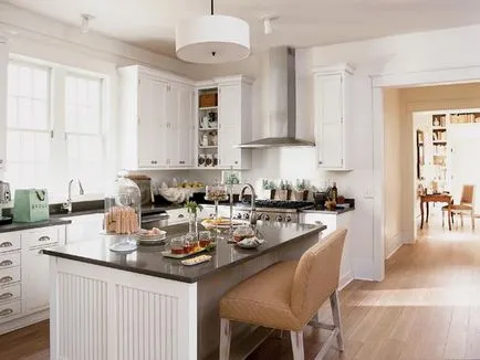 Design de bucătărie într-o casă privată în interiorul diferitelor aspecte (+ interior din bucătărie în casă) Design de bucătărie într-o casă privată în interiorul diferitelor concedierile