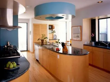 Design de bucătărie într-o casă privată în interiorul diferitelor aspecte (design-o sala de mese living bucatarie + o casă privată) Design de bucătărie într-o casă privată în interiorul diferitelor concedierile