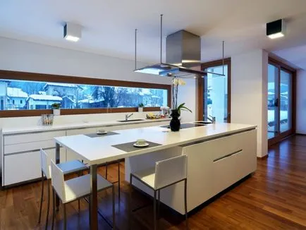 Design de bucătărie într-un interior casă privată de fotografii, cum să aranjeze o bucătărie mare, bucatarie renovat la el acasă