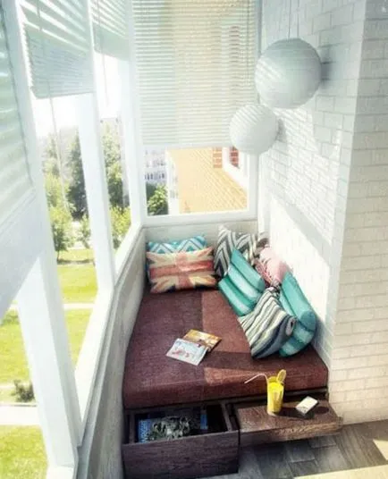 Proiectare logie - fotografie 50 idei pentru interiorul loggiei (proiectare) Proiectare logie - fotografie 50 idei pentru interiorul loggiei