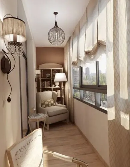 Proiectare logie - fotografie 50 idei pentru interiorul loggiei (logie poate fi agățată) Proiectare logie - fotografie 50 idei pentru interiorul loggiei