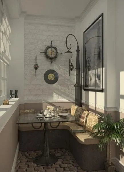 Proiectare logie - fotografie 50 idei pentru interiorul loggiei (logie poate fi agățată) Proiectare logie - fotografie 50 idei pentru interiorul loggiei