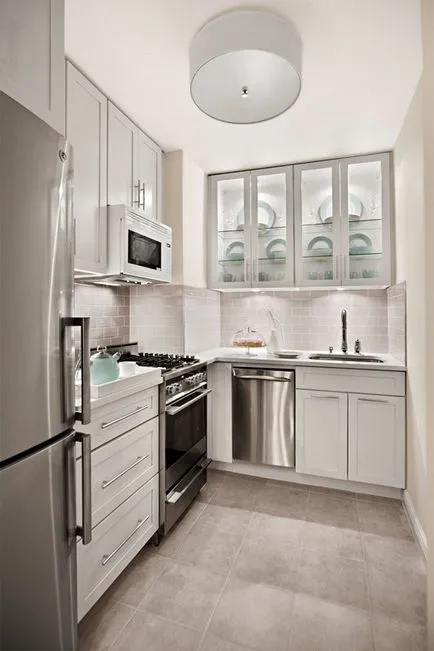 Design-o bucătărie mică, fără fereastră - interior hd