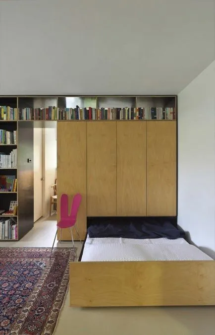 Cameră de design living combinat cu un dormitor într-o singură cameră