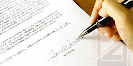 Contract, tipuri de contracte - B2B
