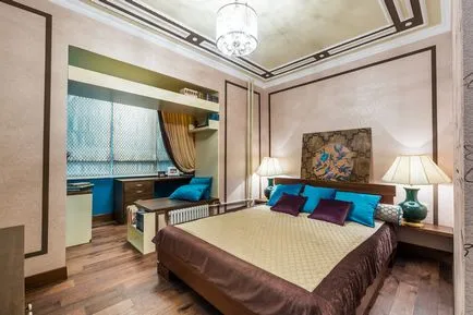 Proiectarea un dormitor cu un balcon in apartament - opțiuni foto (dormitor) Proiectarea un dormitor cu un balcon in apartament - opțiuni foto