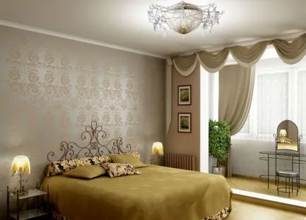 Design-un dormitor cu un balcon in apartament - opțiuni foto (proiectare) Proiectarea un dormitor cu un balcon in apartament - opțiuni foto