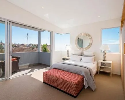 Design Dormitor, cu balcon 30 cele mai bune fotografii de interioare