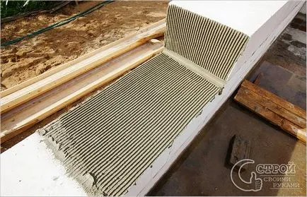 Casa de beton celular cu mâinile lor