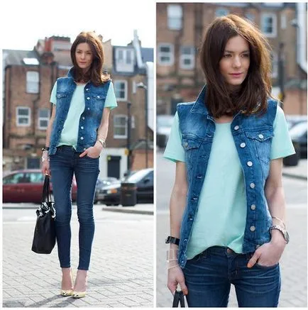 Denim Vest - complement colorat imagine!
