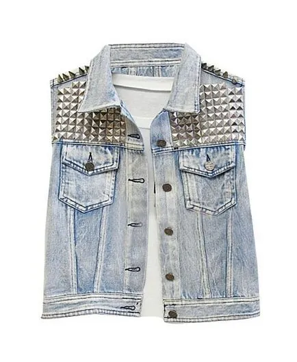 Denim Vest - complement colorat imagine!