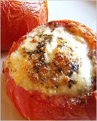 Tomate si branza - Retete cu rosii (modul de a găti roșii cu brânză) Tomate și brânză - rețete cu roșii