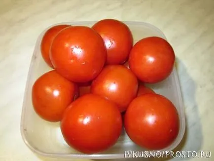Tomate în pachet - un pas cu pas reteta cu fotografii, și delicioase și simplu (roșii rapid) Tomate în pachet - un pas cu pas reteta cu fotografii, și delicioase și simplu
