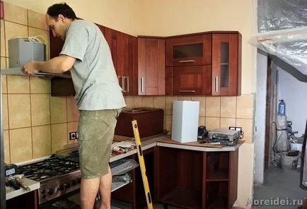 Etapele renovarea bucătăriei cu mâinile (reparații) Etapele renovarea bucătăriei cu mâinile