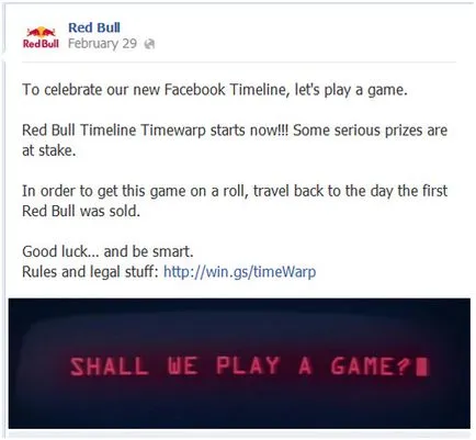 Facebook cronologie în acțiune