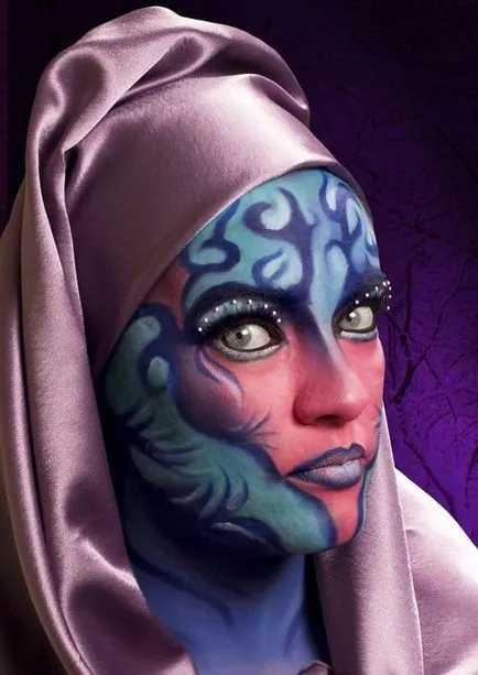 Fantasy make-up, pas cu pas fotografie