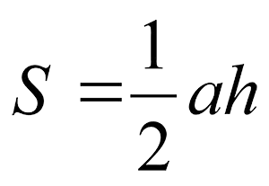Formula de a găsi aria unui triunghi echilateral on-line