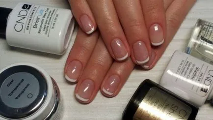 fotografii manichiura shellac French (shellac) manichiură franțuzească shellac fotografie