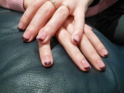 shellac franceză - 36 photo idei manichiură franțuzească