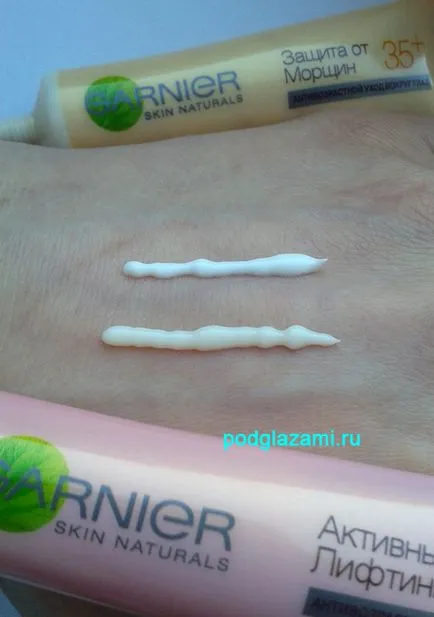 Garnier de protecție a ochilor de pliuri 35 vs ochi garnier ridicare activ 45