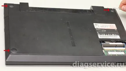 Instrucțiuni de dezasamblare laptop Samsung np305v5a