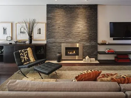 interior camera de zi cu șemineu (35 poze) idei de design (camera de zi interior stiluri semineu) living interior cu șemineu (35 poze) idei de design