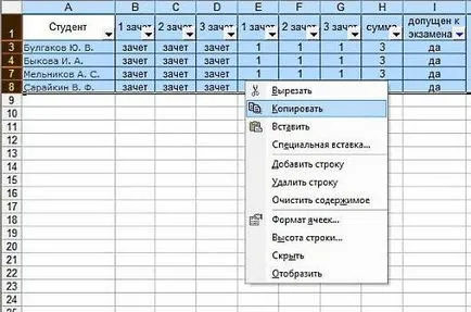 Folosind un operator logic, dacă Excel