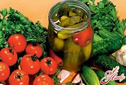 Cum să murarea castraveți și roșii dreapta (tomate) Cum să murarea castraveți și roșii dreapta