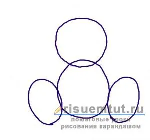 Cum să atragă ursuleti treptat creion - desena aici (Teddy) Cum să atragă ursuleți de pluș, treptat, creion - trage aici