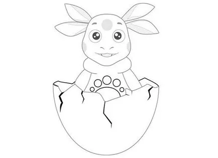 Cum de a desena un creion Luntik 1 (Luntik) Cum să elaboreze un creion Luntik 1