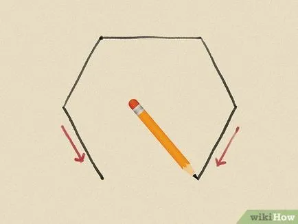 Cum de a desena un hexagon