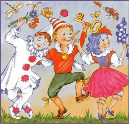 Cum de a desena Buratino etape creion (ca Buratino remiză) Cum de a desena un creion etape Pinocchio