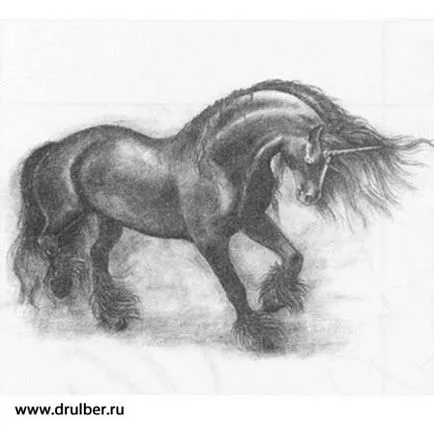 Cum de a desena etape creion Unicorn (Unicorn) Cum de a desena un creion etape unicorn