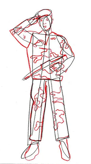 Cum de a desena un soldat creion „scriitor mic