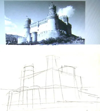 Cum de a desena un castel sau cetate (castel) Cum de a desena un castel sau cetate