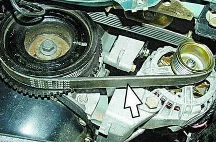 Cum de a trage cureaua alternatorului - repararea VAZ 2110 (vaze pull-curea 2112) Cum de a trage cureaua alternatorului - repararea 2110