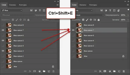 Cum se pot combina straturi în Photoshop