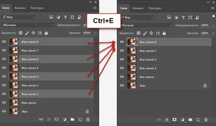 Cum se pot combina straturi în Photoshop