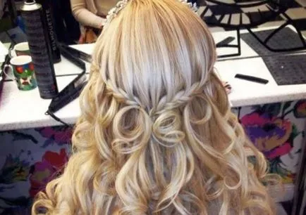 Hairstyle cascada cum se țese franceză, fotografii instrucțiuni pas cu pas, diagrama