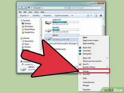 Cum sa format o unitate flash USB