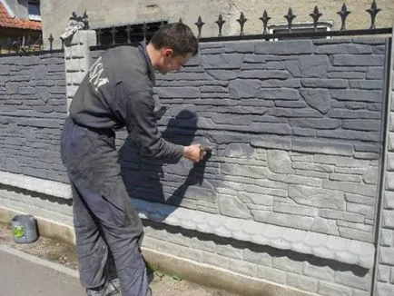 Ce vopsea pentru a picta gard din beton cu mâinile lor, ce materiale sunt necesare, tipurile de cerneluri și